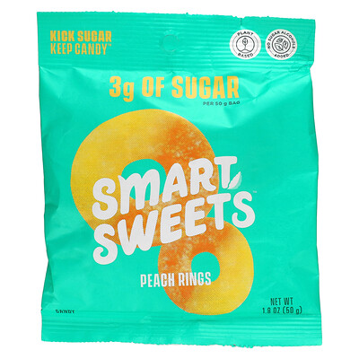 

SmartSweets Peach Rings, персик, 50 г (1,8 унции)