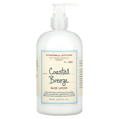 Stonewall Kitchen Hand Lotion Coastal Breeze 16.9 fl oz (500 ml)