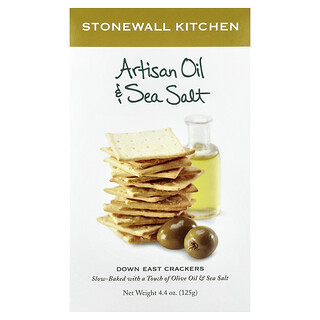 Stonewall Kitchen, Down East Crackers, Huile artisanale et sel de mer, 125 g