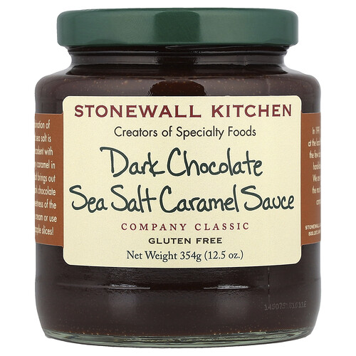 Stonewall Kitchen, Dark Chocolate Sea Salt Caramel Sauce, 12.5 oz (354 g)