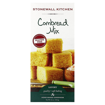 Stonewall Kitchen  Cornbread Mix  Gluten Free  16 oz (453.6 g)