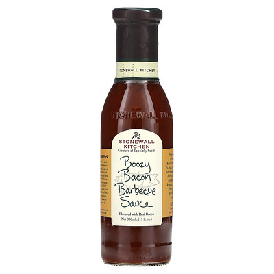 Stonewall Kitchen, Boozy, Salsa barbacoa con tocino, 330 ml (11 oz. líq.)