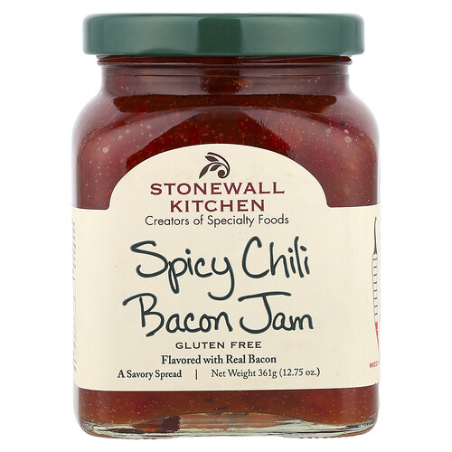 Stonewall Kitchen, Spicy Chili Bacon Jam, Medium, 12.75 oz (361 g)