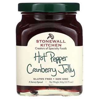 Stonewall Kitchen, Geleia de Pimenta e Cranberry, Média, 361 g (12,75 oz)