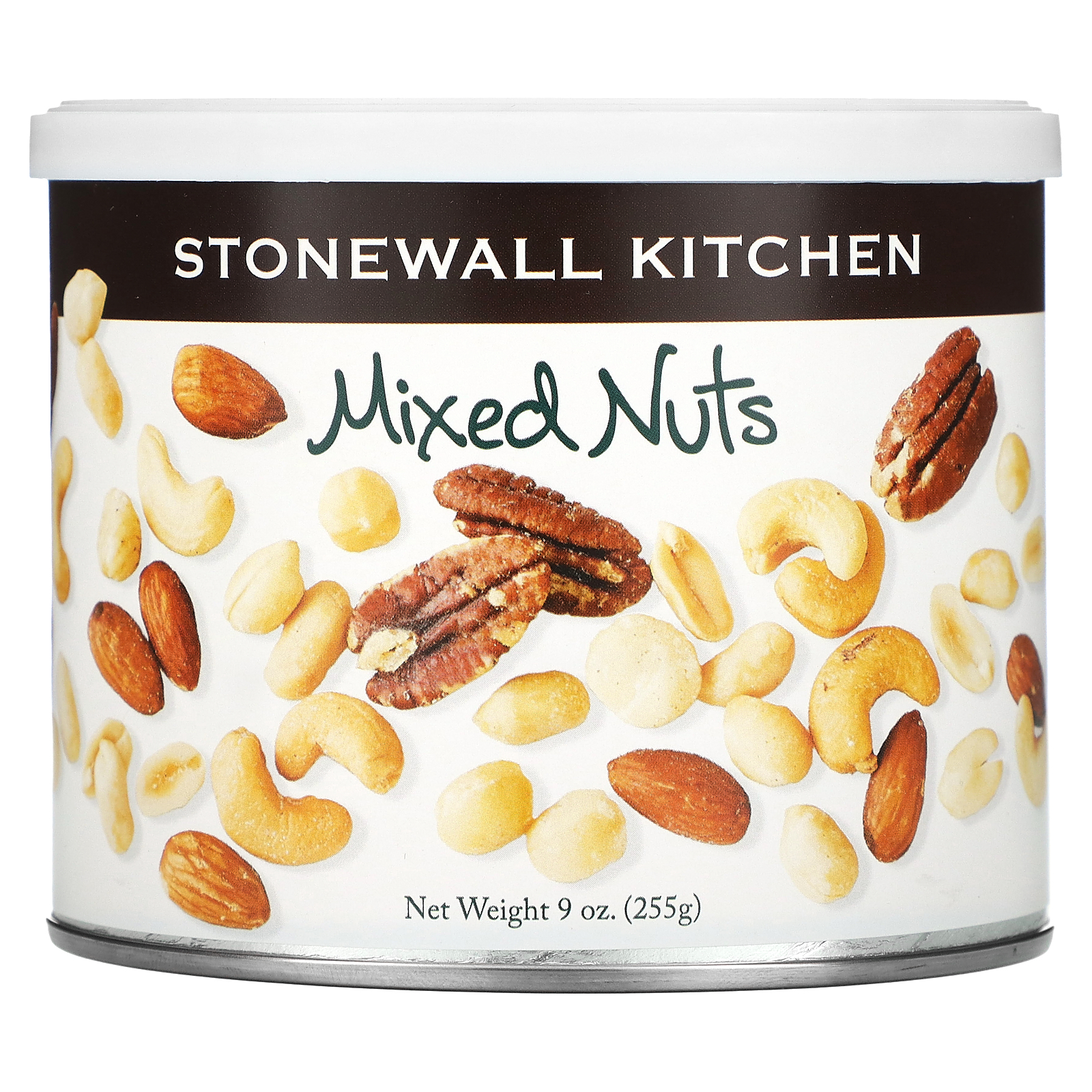 Roasted and salted deluxe mixed nuts [cashews, almonds, pecans, blanced alm...