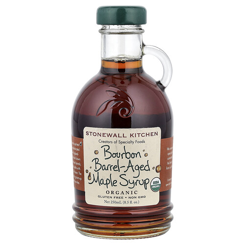 Stonewall Kitchen Organic Bourbon Barrel-Aged Maple Syrup, 8.5 fl oz (250 ml)