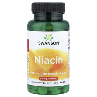 Swanson Vitamins, Niacin, 100 mg, 250 Tablets