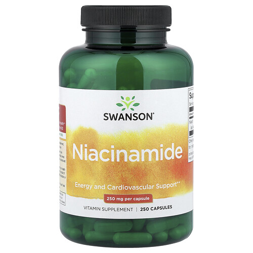 Swanson Vitamins, Niacinamide, 250 mg, 250 Capsules
