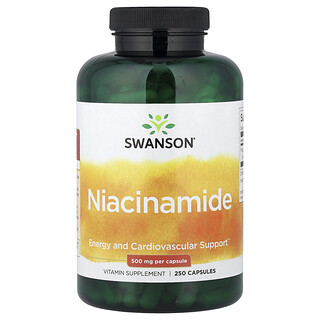 Swanson Vitamins, 煙酰胺，500 毫克，250 粒膠囊