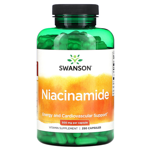 Swanson, Niacinamide, 500 Mg, 250 Capsules