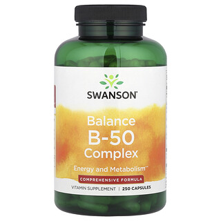 Swanson Vitamins, Σύμπλεγμα B-50 Balance, 250 κάψουλες