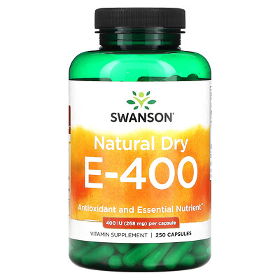 

Swanson Natural Dry E-400 268 mg (400 IU) 250 Capsules