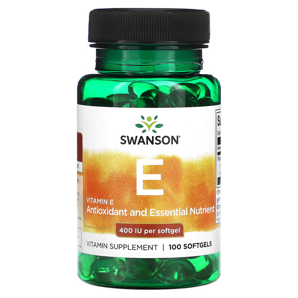 Swanson, Vitamin E, 400 IU, 100 Softgels