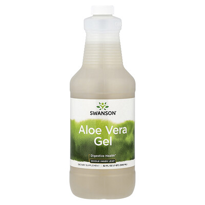 Swanson, Gel de aloe vera, hoja interior entera, 946 ml (32 oz. líq.)