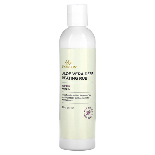 Swanson Vitamins, Aloe Vera Deep Heating Rub, 8 fl oz (237 ml)