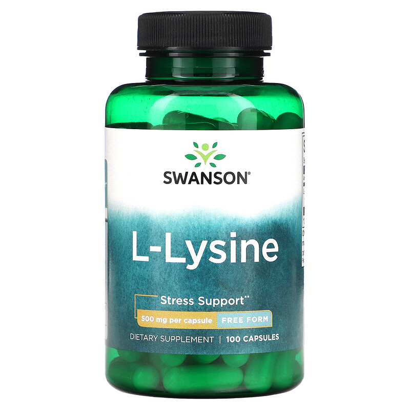 Swanson, LLysine, 500 mg, 100 Capsules
