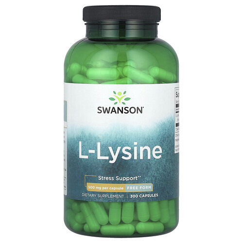 Swanson L-лизин 500 мг 300 капсул