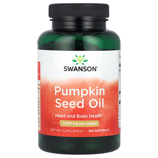 Swanson Vitamins, Pumpkin Seed Oil, 1,000 mg, 100 Capsules