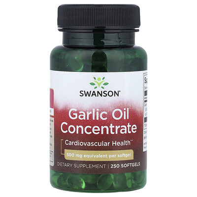 Swanson, Garlic Oil Concentrate, 500 mg, 250 Softgels