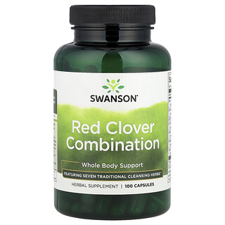 Swanson Vitamins, Combinación de trébol rojo`` 100 cápsulas