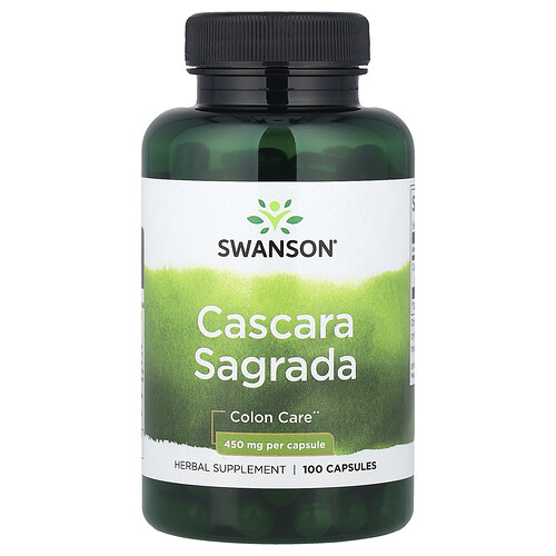 Swanson Vitamins, Cascara Sagrada, 450 mg, 100 Kapseln