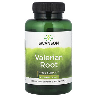 Swanson Vitamins, Raíz de valeriana, 475 mg, 100 cápsulas