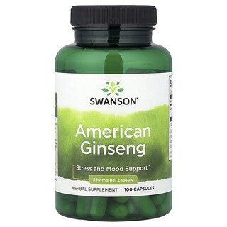 Swanson Vitamins, American Ginseng , 550 mg , 100 Capsules