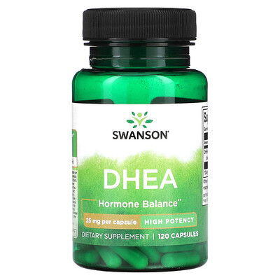 

Swanson, DHEA, High Potency, 25 mg, 120 Capsules