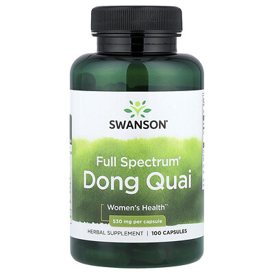 Swanson, Dong quai Full Spectrum®, 530 mg, 100 cápsulas