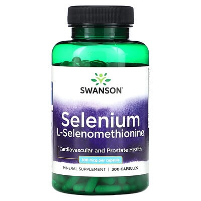 

Swanson Selenium L-Selenomethionine 100 mcg 300 Capsules