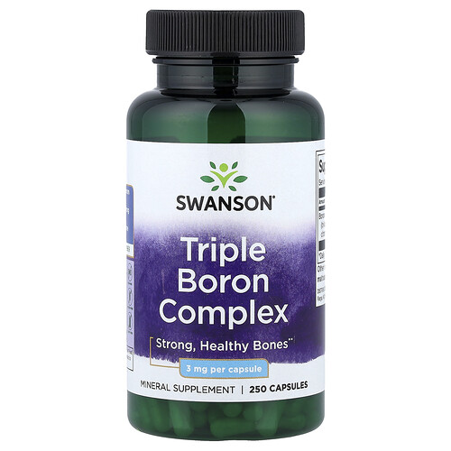 Swanson Vitamins, Triple Bor-Komplex, 3 mg, 250 Kapseln