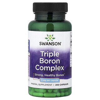Swanson Vitamins, Triple Boron Complex, 3 mg , 250 Capsules