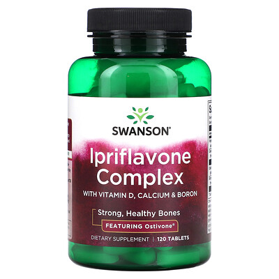 

Swanson Ipriflavone Complex with Vitamin D Calcium & Boron 120 Tablets