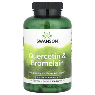 Swanson Vitamins, Quercétine et bromélaïne, Santé respiratoire, 250 capsules
