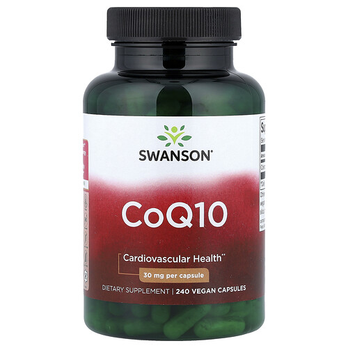 Swanson Vitamins CoQ10, 30 mg, 240 Vegan Capsules