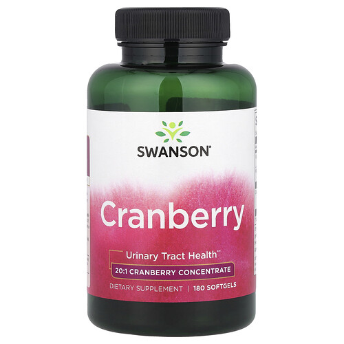 Swanson Vitamins Cranberry, 180 Softgels