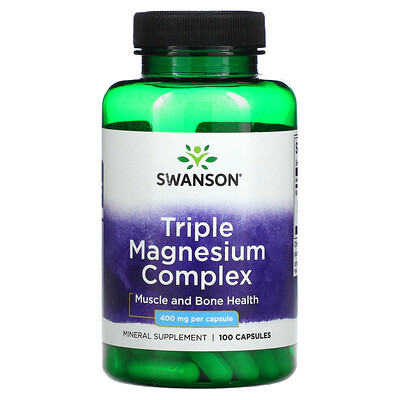 

Swanson Triple Magnesium Complex 400 mg 100 Capsules