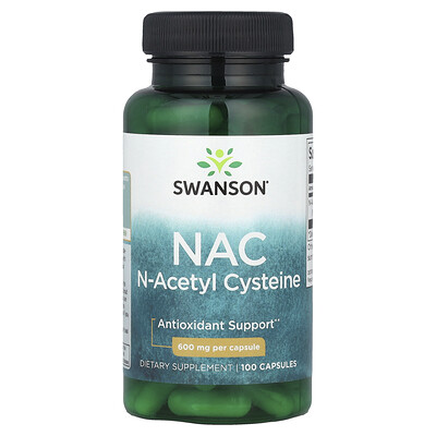 Swanson  NAC  N-Acetyl Cysteine  600 mg  100 Capsules
