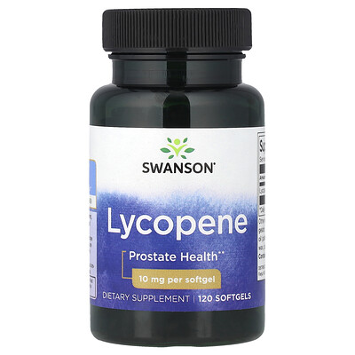 Swanson Vitamins, Licopeno, 10 mg, 120 cápsulas blandas