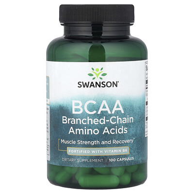 Swanson Vitamins, BCAA`` 100 cápsulas