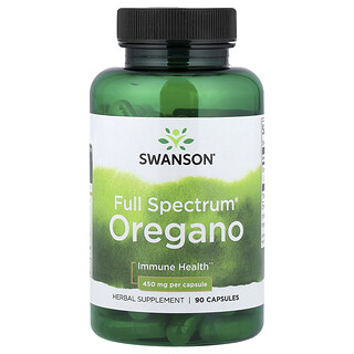 Swanson Vitamins, Full Spectrum® Oregano, 450 mg, 90 capsules