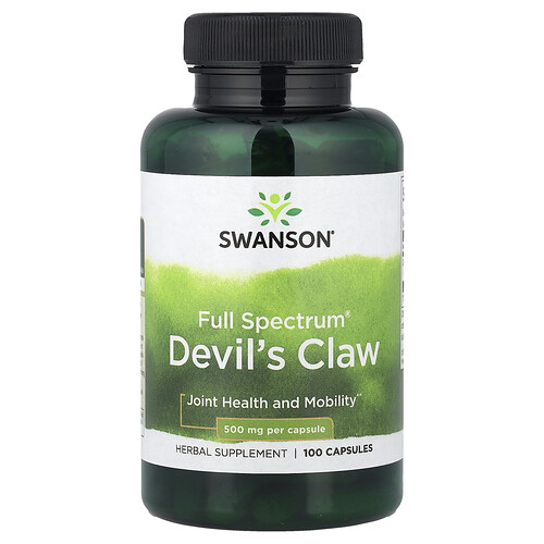Swanson Vitamins Full Spectrum® Devil's Claw, 500 mg, 100 Capsules