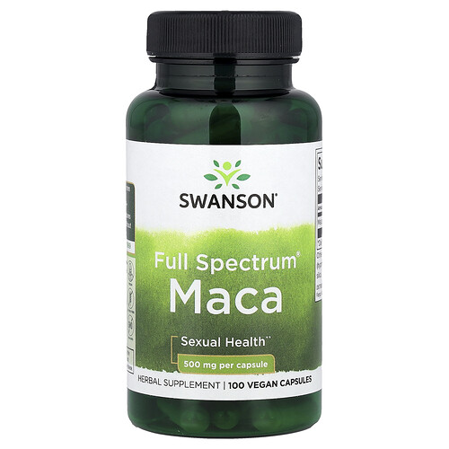 Swanson Vitamins, Full Spectrum® Maca, 500 mg, 100 Vegan Capsules