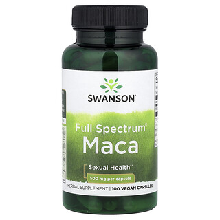 Swanson Vitamins, Fullspektrum® Maca, 500 mg, 100 Veganska Kapslar
