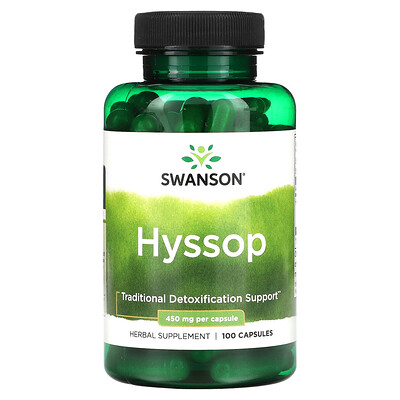 

Swanson Hyssop 450 mg 100 Capsules