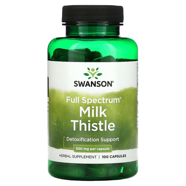 Full Spectrum Milk Thistle, Detoxification, 500 mg, 100 Capsules