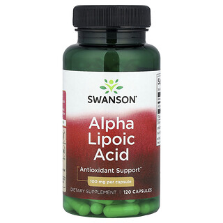Swanson Vitamins, Альфа-липоевая кислота, 100 мг, 120 капсул