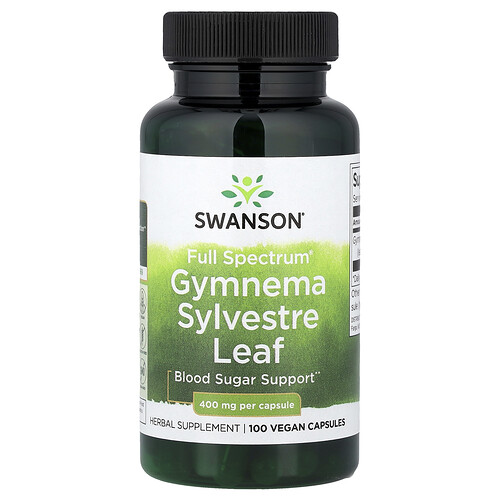 Swanson Vitamins , Full Spectrum®, Hoja De Gymnema Sylvestre, 400 Mg, 100 Cápsulas Veganas
