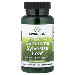 Full Spectrum®, листя джимнеми (Gymnema sylvestre), 400 мг, 100 веганських капсул