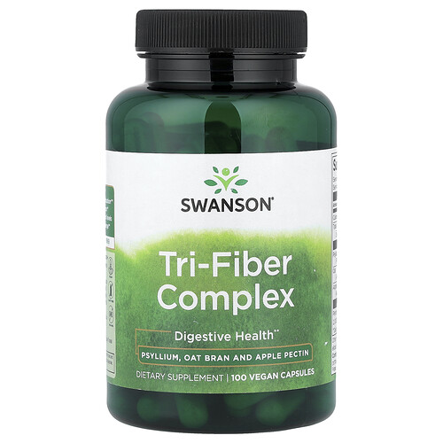 Swanson Vitamins Tri-Fiber Complex, 100 Vegan Capsules